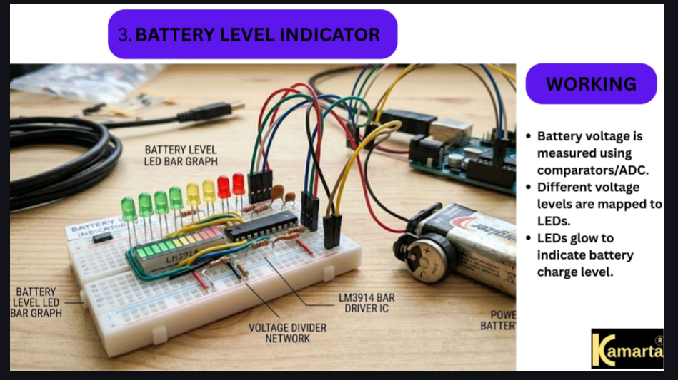 Battery Level Indicator Module