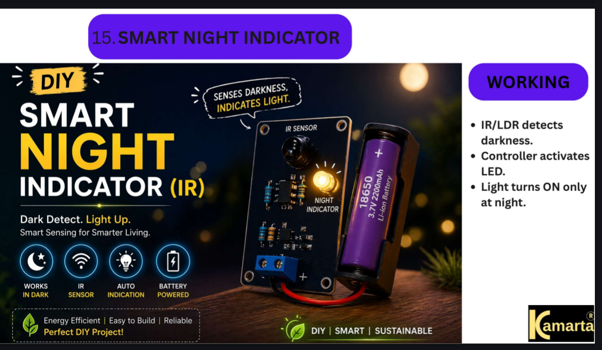 Smart Night Indicator (IR/LDR)